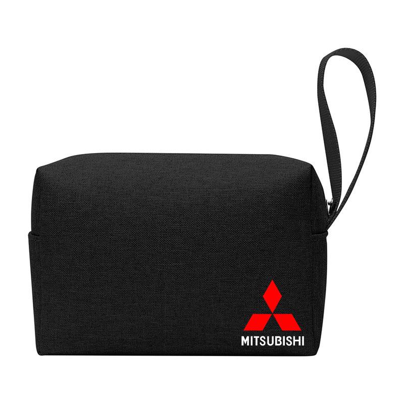 

Portable Car Key Case Driver License Holder Credit Card Bag for Mitsubishi Lancer ASX Outlander Pajero Evolution Car Accessories