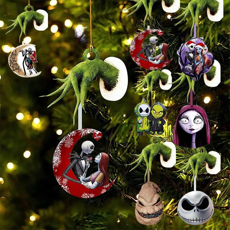 Decorations Halloween Jack Sally Xmas Tree Pendant Nightmare Christmas Before