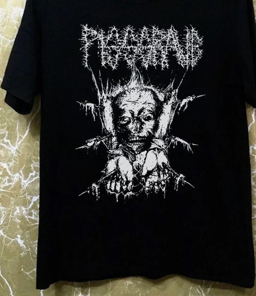 Vtg Pissgrave Band Concert Tour Cotton Black Unisex Full Size Tee Shirt