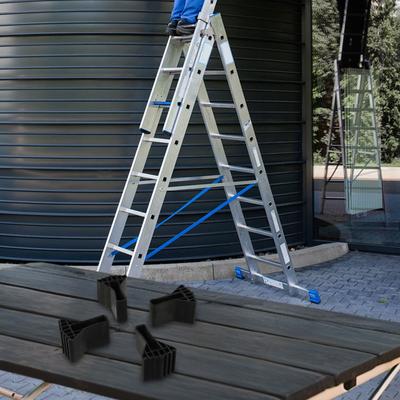 4pcs Accessory Set: Telescopic Ladder, Multi-functional Folding Engineering Ladder, Stepladder, Balance Bar, Foot Covers, Anti-slip Foot Covers