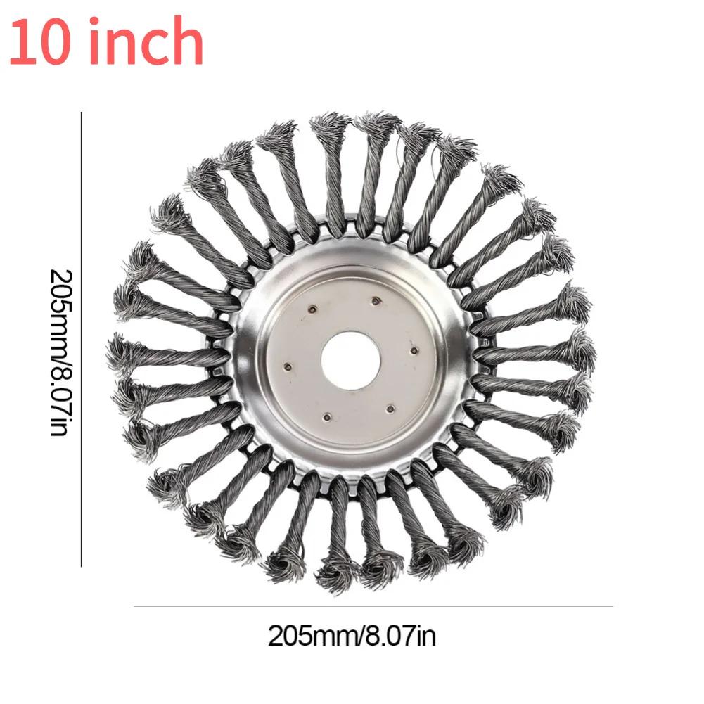 4/5/6/8/10palcová univerzální hlava křovinořezu, hlava kartáče na plevel, nylonové drátěné kolo, rotační kartáč na plevel pro sekačku
