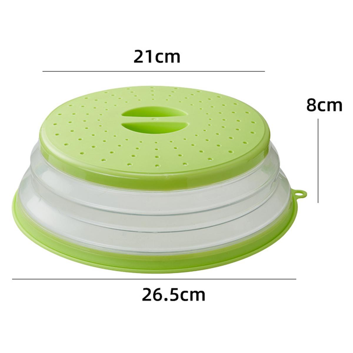 

Microwave Splash Guard Foldable Food Plate Microwave Cover Splash Guard for Plates and Bowls Kitchen Tools Kitchen Cooking Lid зелений