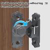 Door Latch No-Punching Bathroom Privacy Door Latches Metal Safety Inside Locking Hardware For Bedroom Balcony Kitchen Backyard