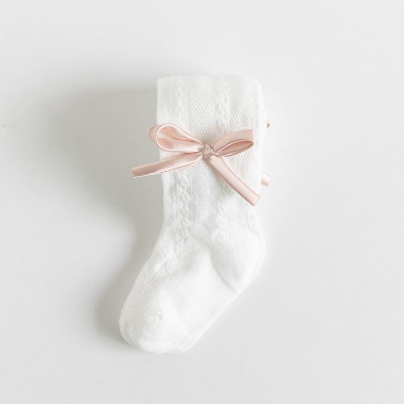 Girls Bow Pantyhose For Baby Sweet Style Princess Socks Thin Mesh Bottom Pantyhose For Girls Breathable Cute Summer