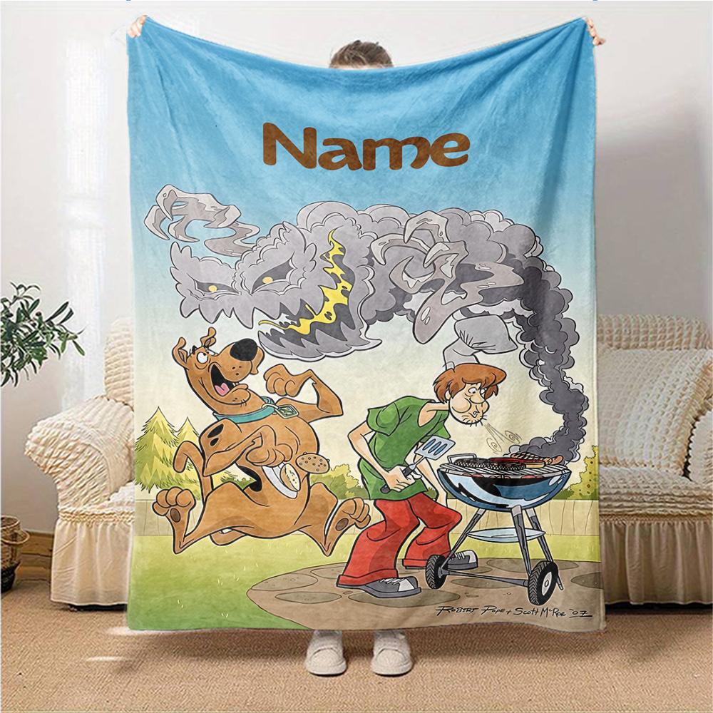 Custom Name "Superhero Friends Adventure" blanket for Couch & Bed, Plush Cozy Fuzzy Blanket Super Soft & Warm Blankets for Fall and Winter. 0908155