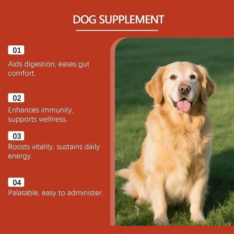 Dog Probiotic Soft Granules Turkey Tail Mushroom Vitamin Supplement Support Gut Health Pet Care