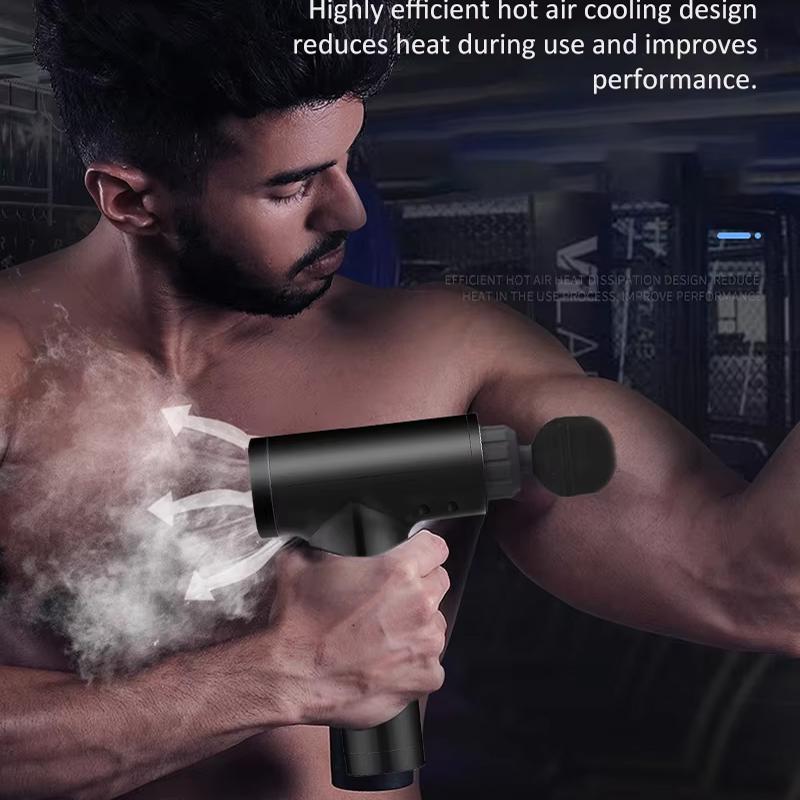 Rechargeable Quiet Massage Gun Electric Deep Tissue Percussion Muscle Relaxation Therapy Small Cordless Massage Gun