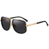 Vintage Square Sunglasses Men Fashion Metal Frame Gradient Lens Designer Shades Mirror Driving Eyewear