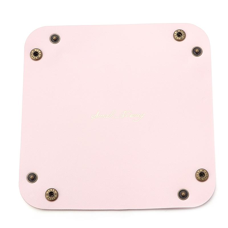 1 buc Nordic PU piele depozitare cutie desktop depozitare tavă bijuterii cosmetice cheie lucruri coș pliabil masă organizator carcasă