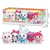 Set da 5 Pezzi Action Figure Babyriki Baby Riki Smesharik Modello in PVC Giocattoli Figura Cartone Animato Coniglio Bambole in PVC Decorazione Statuetta Regali