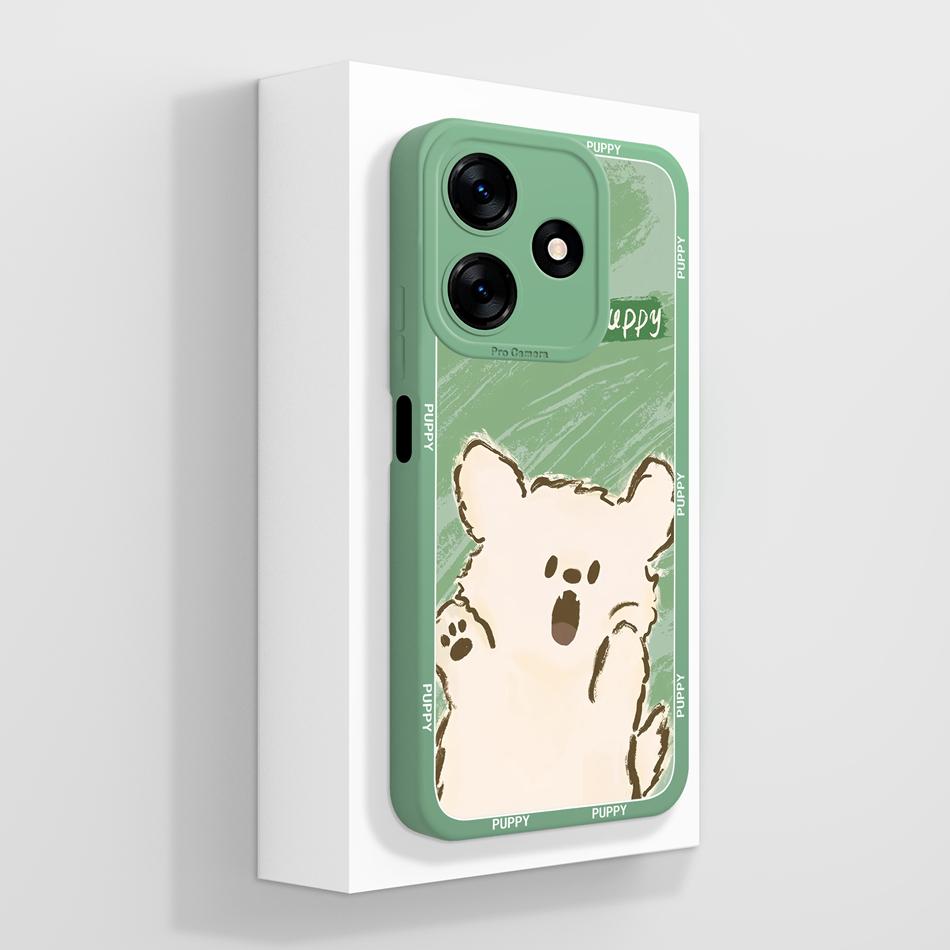 For Tecno Spark 10 Pro 10C Phone Case Cute Cartoon Patterns Anti Drop Back Cover For Tecno Spark10 Soft Liquid Silicone Housing