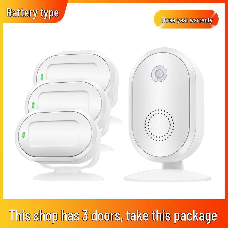 Sensor Store Entrance Alert: Welcomer Anti-theft Alarm and Split Doorbell for Supermarkets.