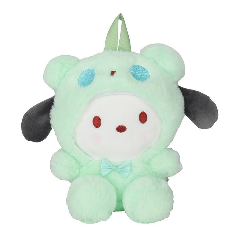 Melody Cinnamoroll Kuromi Pochacco Plush Cartoon Backpack For Girls With Soft Material And Breathable Design