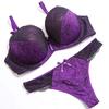 Unigrand Sexy Lingerie Bra and Panty Set (C85/XL, Purple)