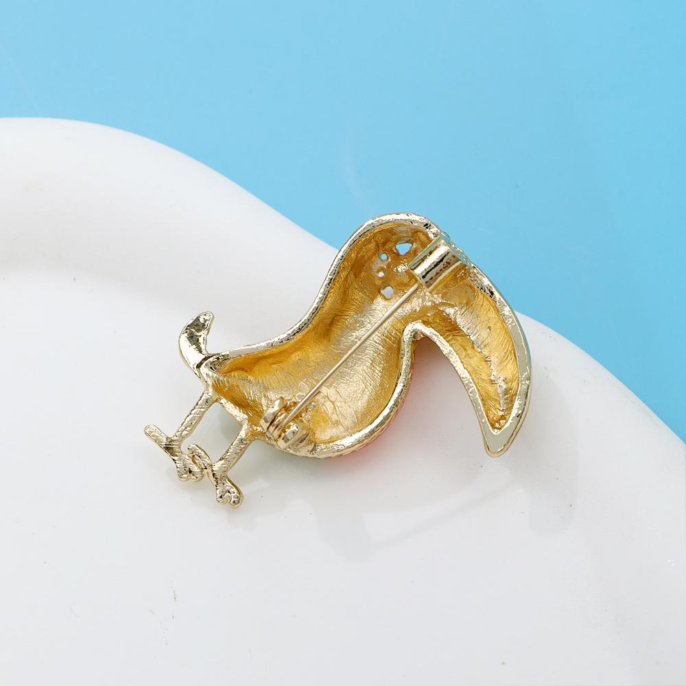 New Colorful Rhinestone Bird Brooches for Women Small Cute Animal Pins Cartoon Design Accessories Kids Gift 2019