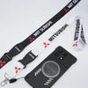 Car Keychain ID Holder Mobile Phone Neck Strap Lanyard For Mitsubishi Outlander Lancer 10 9 ASX RALLIART Eclipse L200