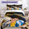 Messi 64 Customize your name Bedding Set Breathable Duvet Cover with Pillowcases Home Decoration Birthday Gift