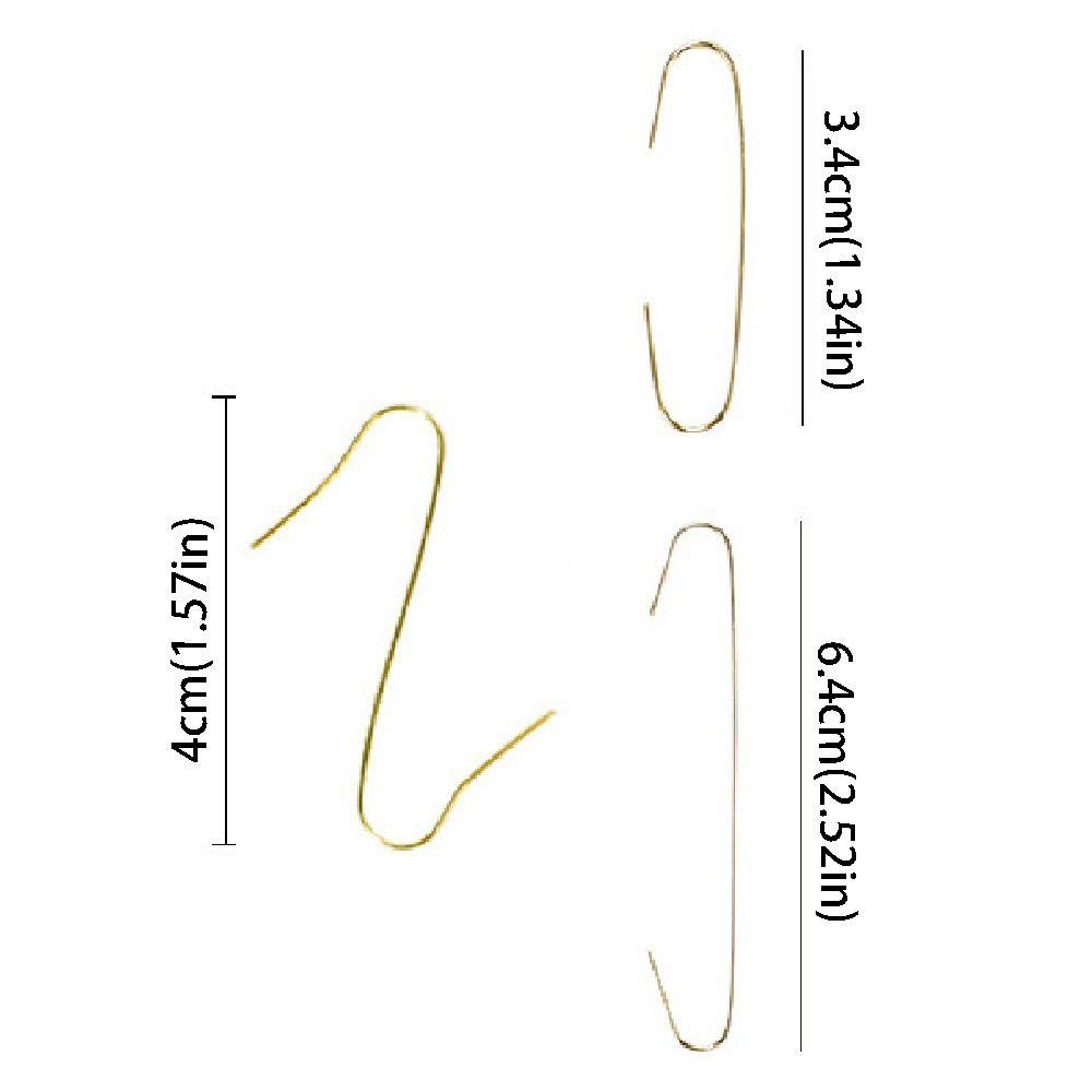 100/150/300Pcs Rustproof Christmas Tree Hook Ornaments 4cm Iron Art Hanger Christmas