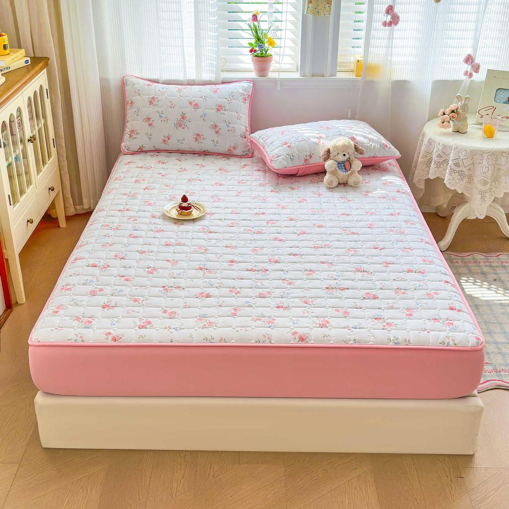 Single-piece Washed Cotton Mattress Universal in All Seasons 2026 New Padded Mattress Cover
