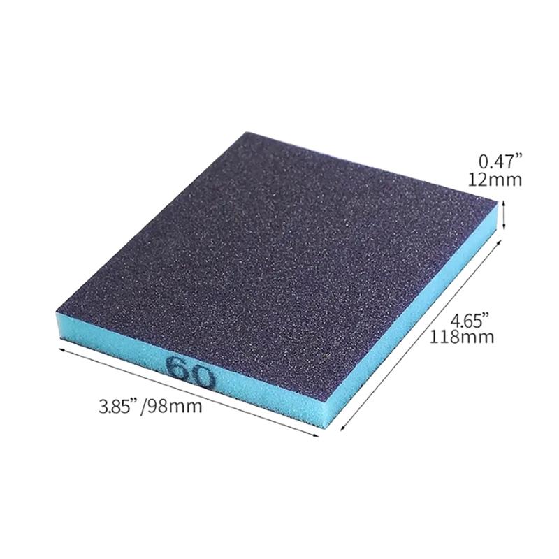 6 Pcs Sanding Sponge Set 60-320 Grit Washable And Reusable Wet Dry Sanding Blocks For Metal Wood Polishing Abrasive Tool