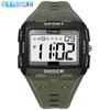 Top Brand New Large Screen Square Outdoor Running Camping Student Watch Men's Sports Electronic Watch Waterproof Luminous Wristwatch