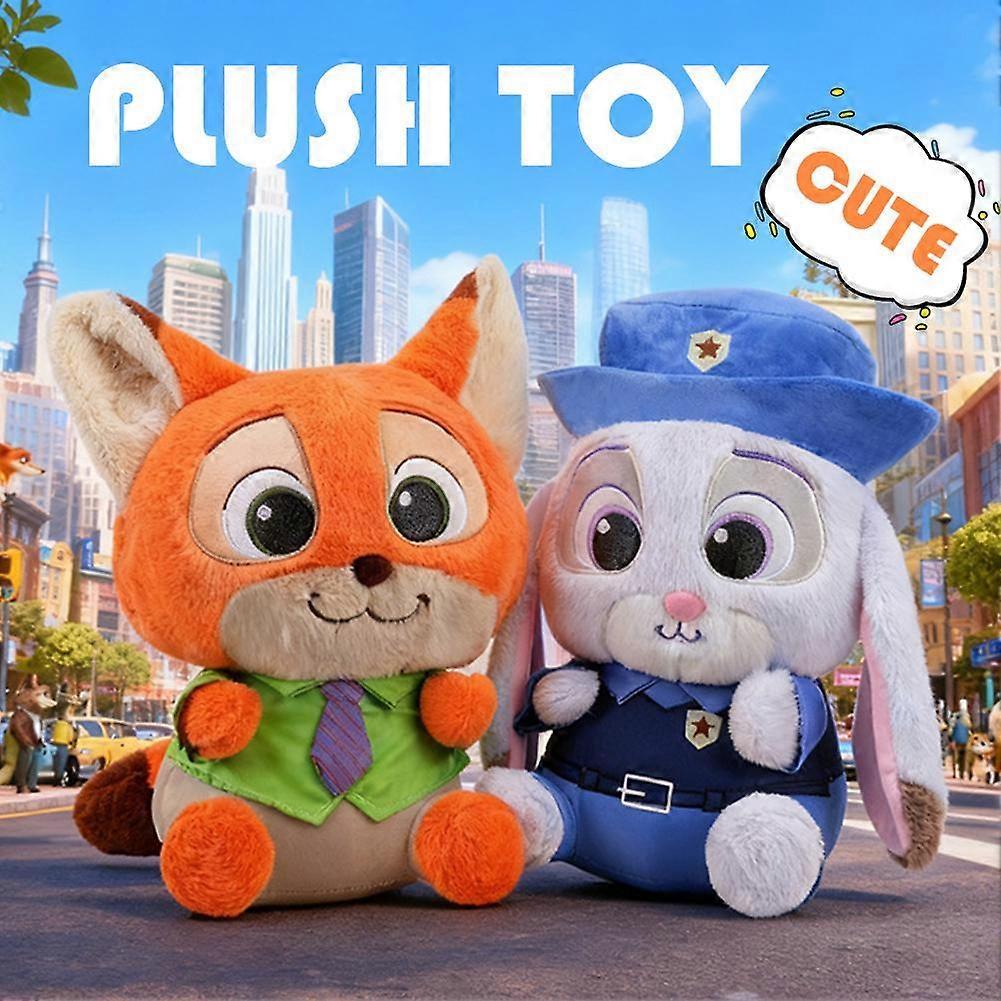 Zootopia Cute Judy Nick Plush Doll Soft Toy for Kids Birthday Festival Gift