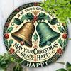 Vintage Christmas Bell Metal Sign Aluminum Wall Art Home Bar Office Decor