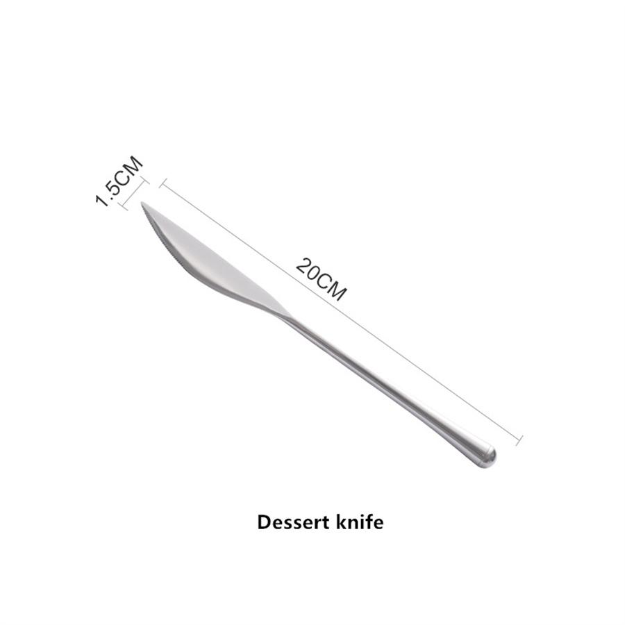 304 Stainless Steel Mirror Tableware, Western-style Knife, Fork and Spoon Set, Inposing Artifacts Household, Simple Design