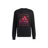 CNY Series Graphic Sweatshirt With Logo Print, Slim Fit Men Tops Black GR2125