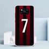 FootBall SuperStar Number C 7 10 Phone Case For Xiaomi Poco F7 Ultra X5 X6 X7 Pro M7 Redmi 15C 15 13C 13 12C 12 10C 10 10A 9 9C