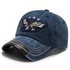 Duck Eagle Embroidery Hat Washed Vintage For Boys Girls Outdoor Sun Protection