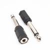 6.5mm Mono to 3.5mm Female Headphone & Microphone Audio Converter Adapter