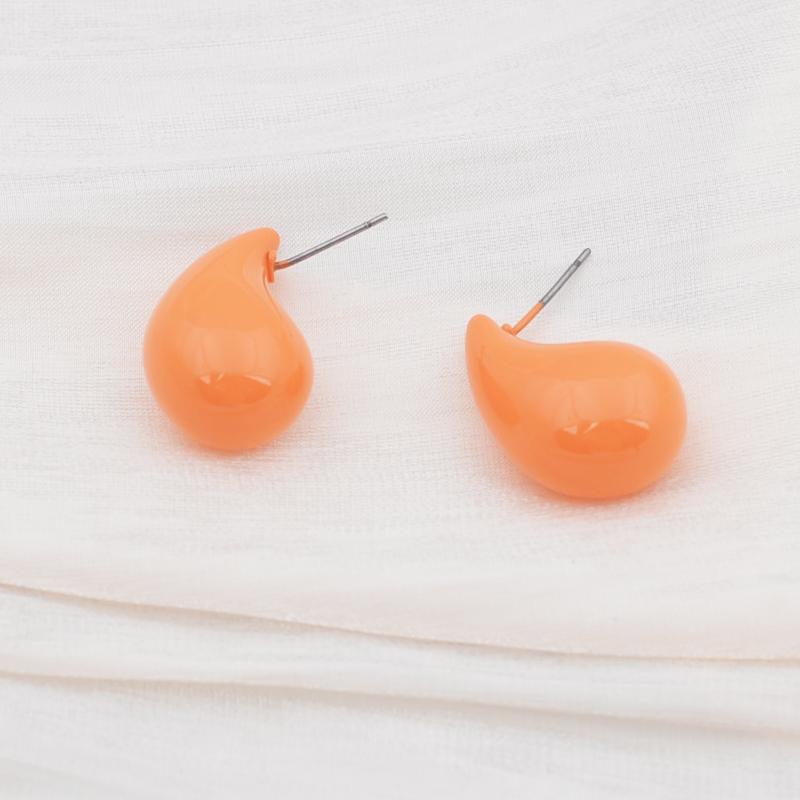 Colorful Water Droplet Drop Earrings Trendy Geometry Simple Dangle Earrings for Women Wedding Party Trendy Statement Jewelry