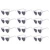48X Wedding Heart Shaped Sunglasses Bachelorette Party Glasses Bridesmaid Groomsmen Gifts White