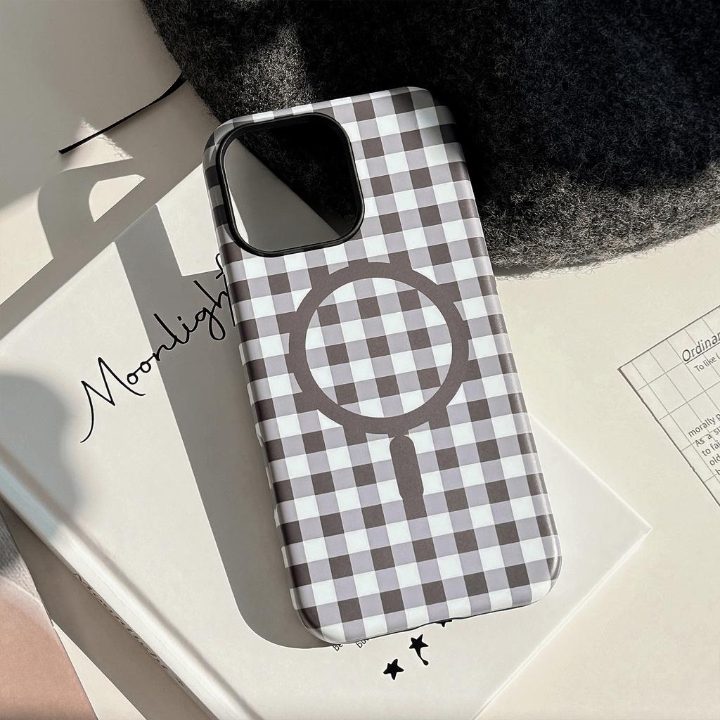 Personalized Character Pattern Magnetic Phone Case Apple IPhone 16 Promax Suitable for 13 Philin 15 Hard 14 Simple 11 Trendy