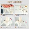 Collapsible Pasta Drying Rack Kitchen Folding Homemade Fresh Spaghetti Stand Dryer Noodle Hanger with 10  Bar Handles JT583