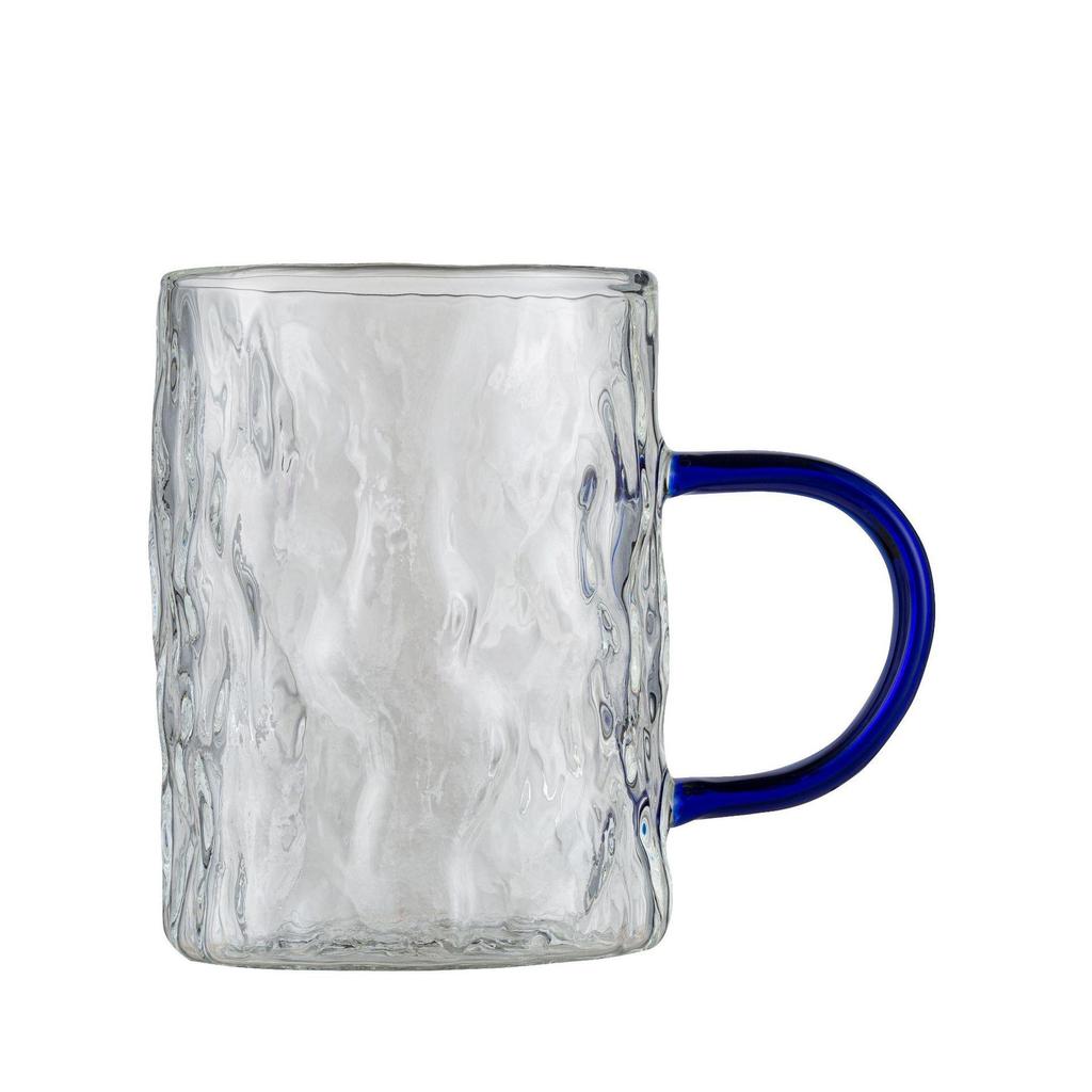 Högkvalitativ Värmetålig Kaffemugg i Glas med Handtag för Damer - Explosionssäker och Idealisk för Te eller Kaffe.