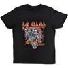 Retro Def Leppard Grafik Baumwoll T-Shirt Unisex Sommer Kurzarm Modemarke T-Shirt Luxus Freizeit Vintage T-Shirts