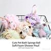 Lovely Cartoon Bath Sponge Gentle Skin‑Cleaning Shower Pouf