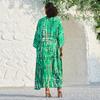 EDOLYNSA Printed Kimono Cardigan for Women Plus Size Bathing Suit Cover Up Casual Summer Dress Long Blouse Robe De Plage Q1314