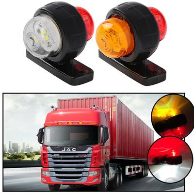 12V 24V Truck Trailer Lights LED Side Marker Indicators Lorry Tractor Signal Lights Parking Light Red White/Amber Styling