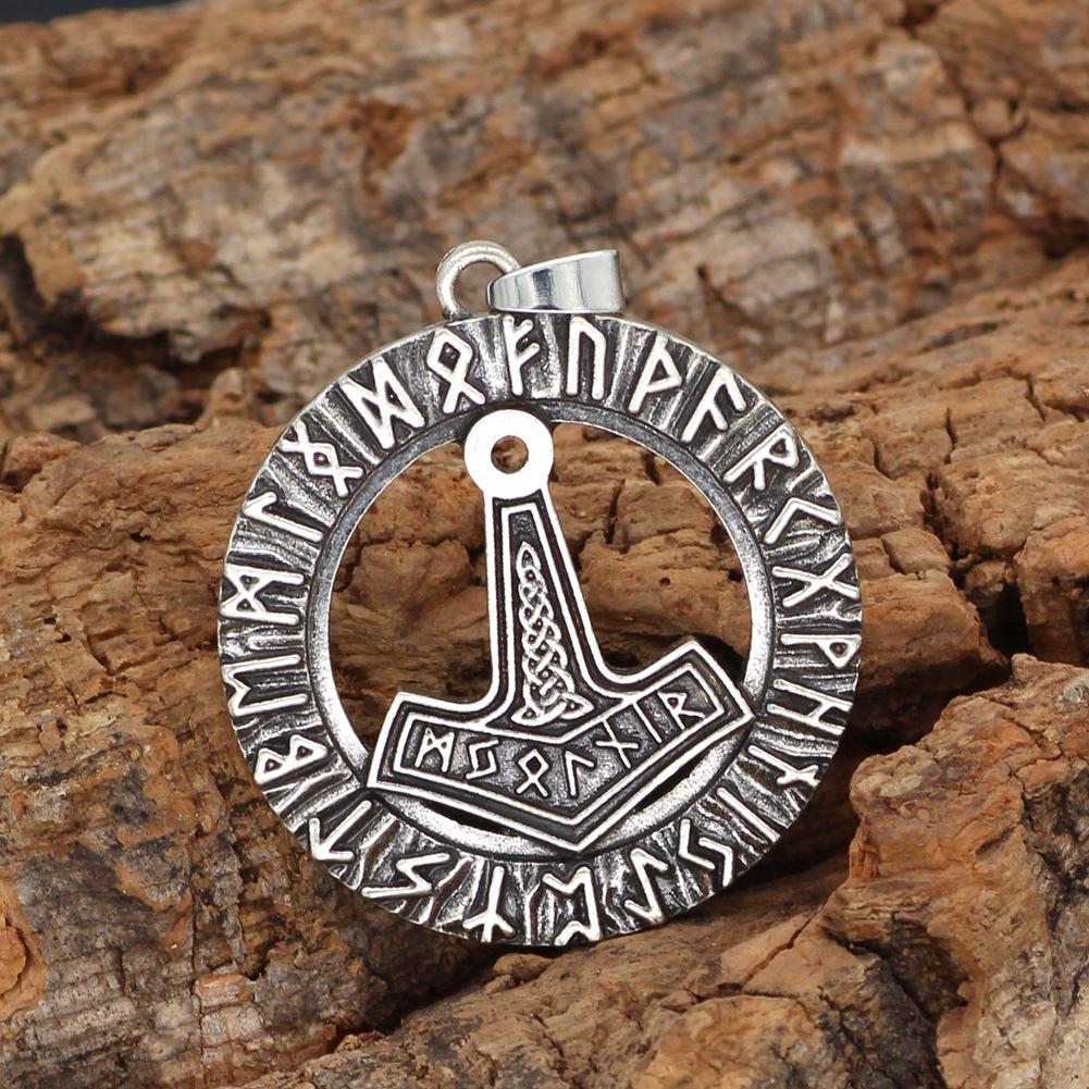 Nordic Viking Rune Pendant - Pirate Hammer Symbol Accessory