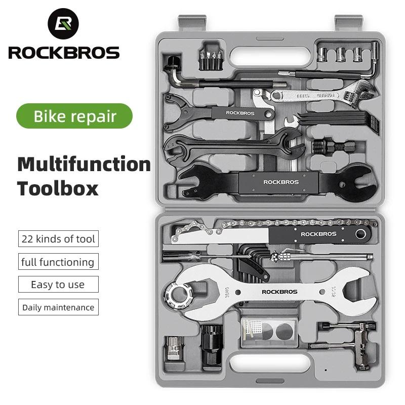 ROCKBROS Bicycle Repair Tool Kits 44 in 1 Professional Bike Multifunction Repair Tools Key Set Cycling Tools