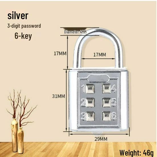 Newcomer Offer: Waterproof Anti-theft Padlock for Gym, Outdoor, Dorm, Cabinet & Door
