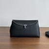 Geantă de mână mică Toteme din piele de vacă și piele de căprioară Kazilan, cu clapetă și cataramă cu cheie, capacitate mare, de purtat pe umăr sau crossbody, pentru femei