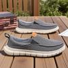 Summer Men's Casual Shoes Unisex Minimalist Beige Canvas Loafers, Slip on Classic Comfortable Travel/driving Casual Sneakers