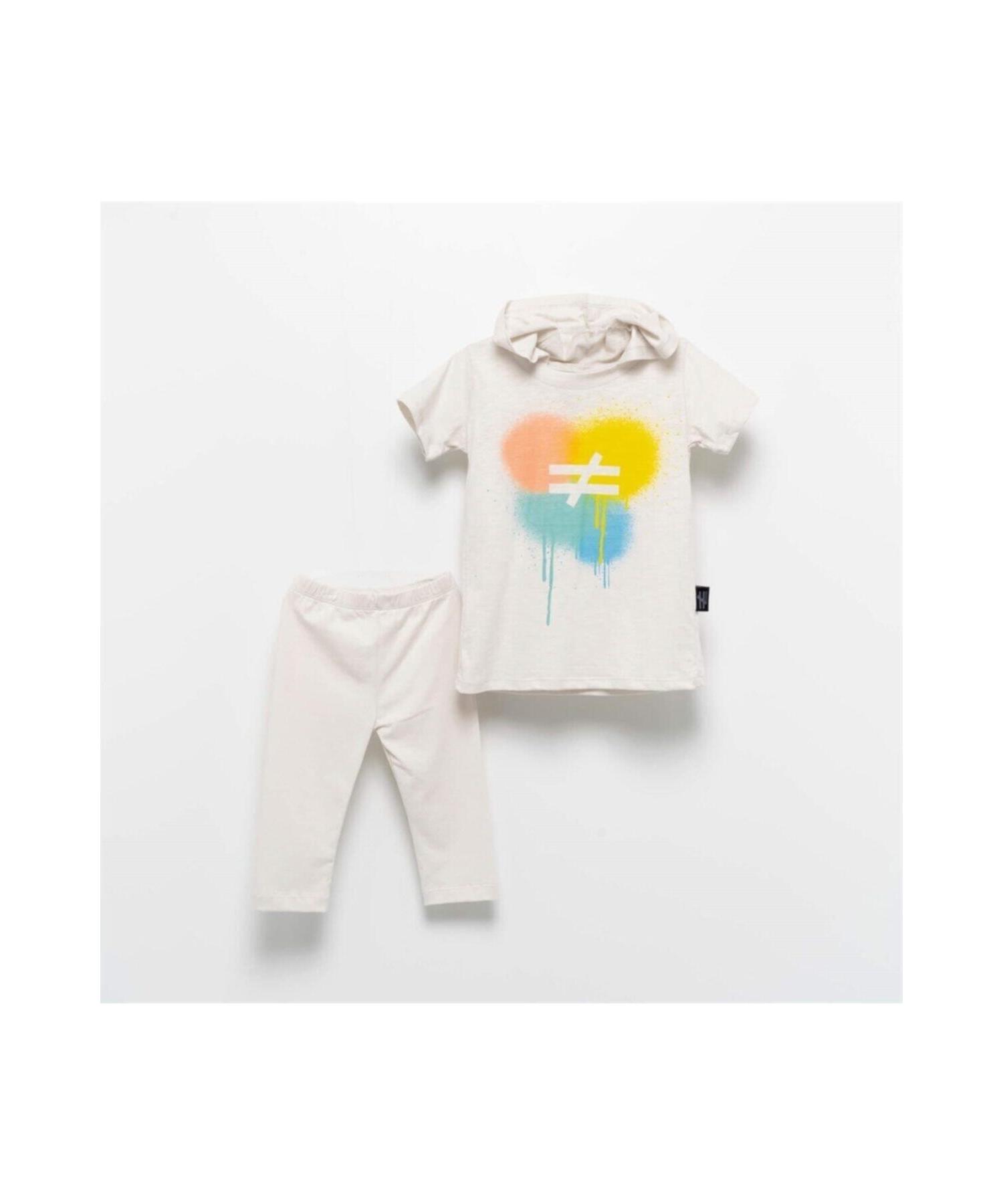 

Moinoi Gray Color Printed Tights Kids Set