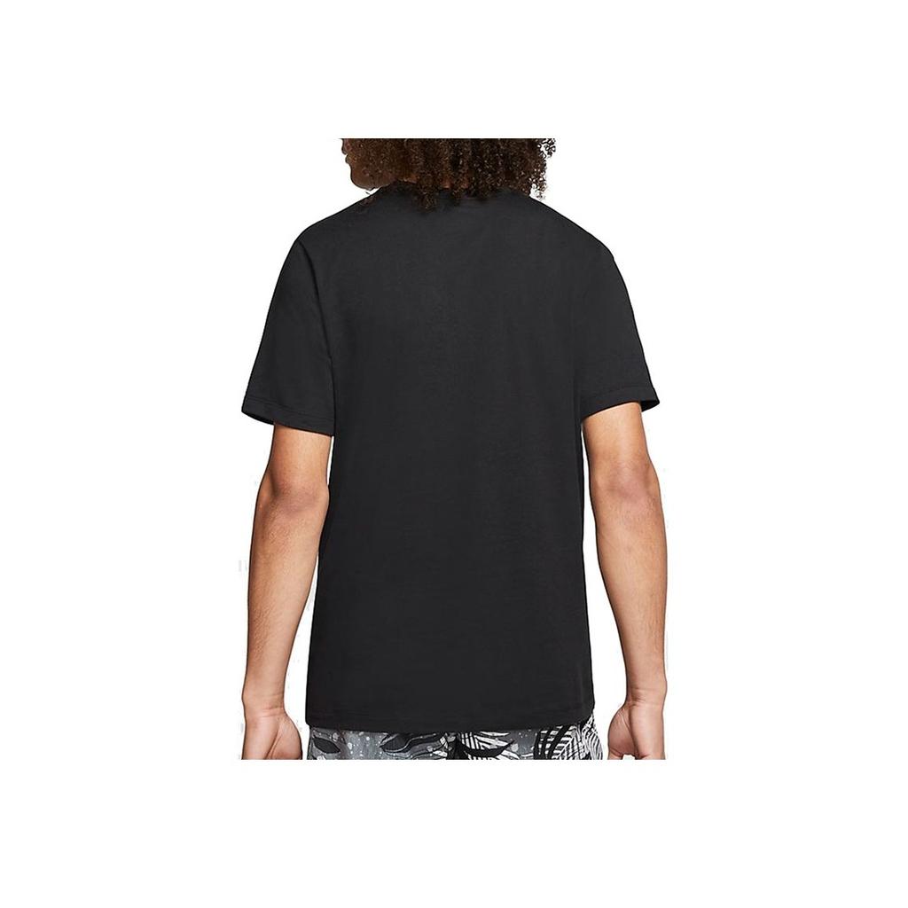 Jordan Poolside Floral Letter Print Short Sleeve T-Shirt Men Tops Black CQ2061-010