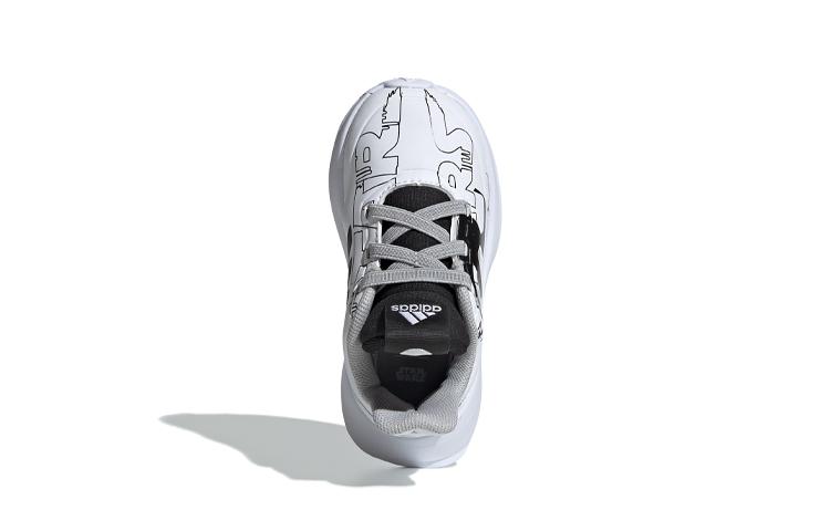 adidas Rapidarun Starwars El I Slip Resistant Slip Resistant Low Top Toddler Shoes White Black Infant And Toddler G27555