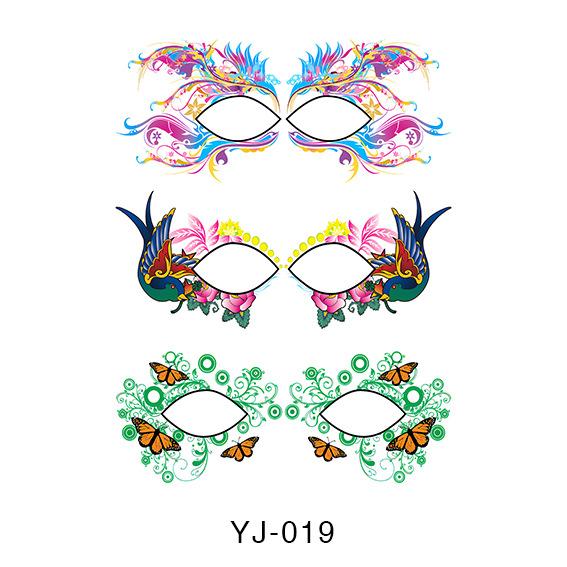 Αυτοκόλλητο Τατουάζ Σκιάς Ματιών - Αδιάβροχα Προσωρινά Αυτοκόλλητα Μεταφοράς Μακιγιάζ Τατουάζ Ματιών για Πάρτι/Φεστιβάλ Μακιγιάζ Αξεσουάρ Ρέιβ